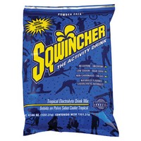 Sqwincher Corporation 016409-TC Sqwincher 47.66 Ounce Instant Powder Pack Tropical Cooler Electrolyte Drink - Yields 5 Gallons (